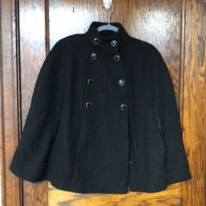 Black Poncho Coat